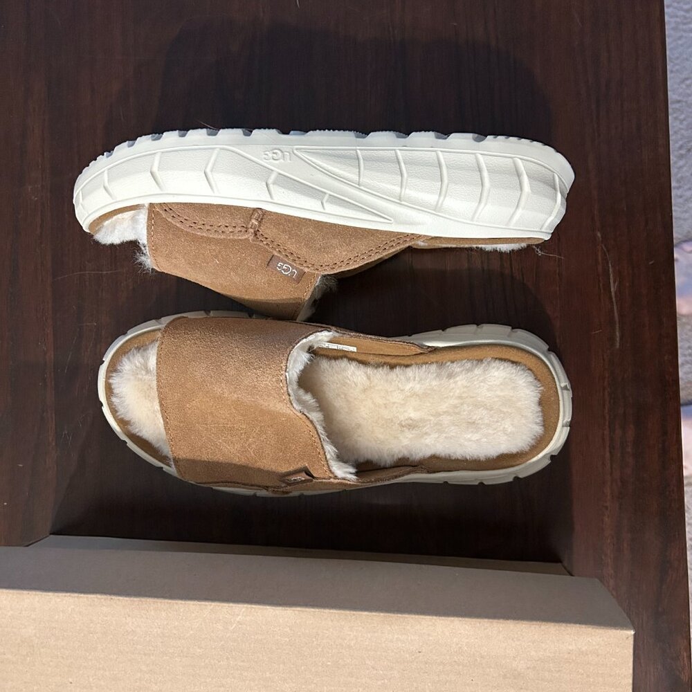 Ugg Westsider chestnut suede slide, size 6